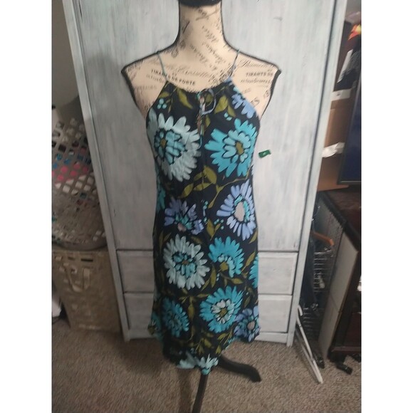 The Limited 100% Silk Midi Floral Dress Size 8 Feminine Cottage Core Summer - Picture 5 of 11
